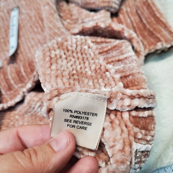 Philosophy Chenille Soft Pink Casual Cottagecore Y2K Pullover Sweater Women M - Picture 7 of 8